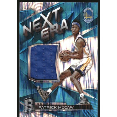 2016-17 Panini Spectra Next Era Materials Neon Blue #28 Patrick McCaw