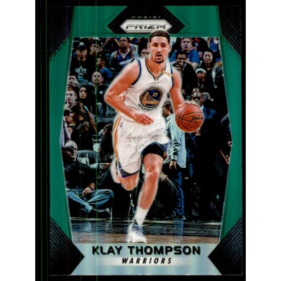2017-18 Panini Prizm Prizms Green #42 Klay Thompson