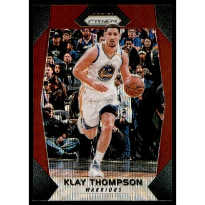 2017-18 Panini Prizm Prizms Ruby Wave #42 Klay Thompson