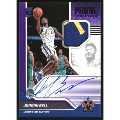 2017-18 Panini Vanguard Purple #139 Jordan Bell JSY AU