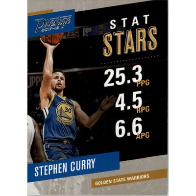 2017-18 Prestige Stat Stars #9 Stephen Curry