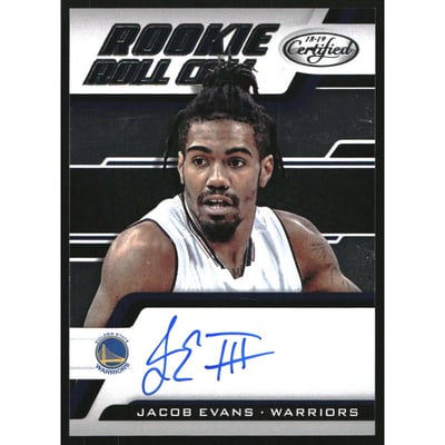 2018-19 Certified Rookie Roll Call Autographs #16 Jacob Evans III