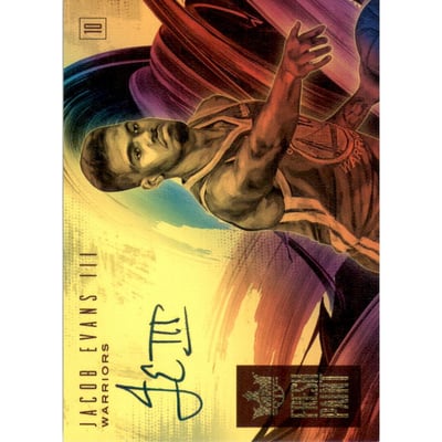 2018-19 Court Kings Fresh Paint Autographs #17 Jacob Evans III/199