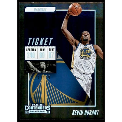 2018-19 Panini Contenders Playoff Ticket #8 Kevin Durant