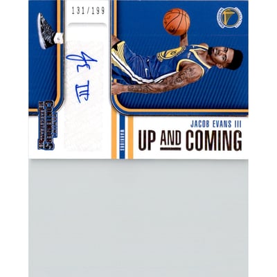 2018-19 Panini Contenders Up and Coming Contenders Autographs #26 Jacob Evans III