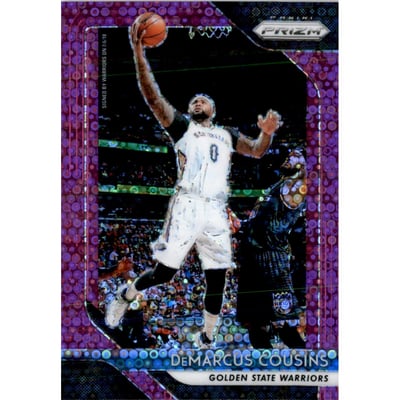 2018-19 Panini Prizm Prizms Fast Break Purple #282 DeMarcus Cousins
