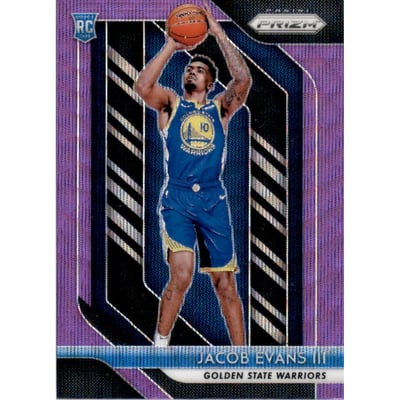 2018-19 Panini Prizm Prizms Purple Wave #212 Jacob Evans III