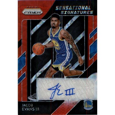 2018-19 Panini Prizm Sensational Signatures Prizms Choice #88 Jacob Evans III