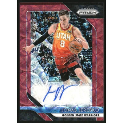 2018-19 Panini Prizm Signatures Prizms Choice #49 Jonas Jerebko