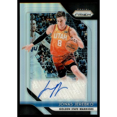 2018-19 Panini Prizm Signatures Prizms Silver #49 Jonas Jerebko