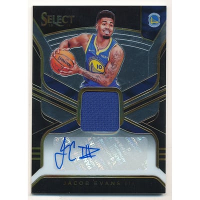 2018-19 Select Rookie Jersey Autographs #22 Jacob Evans III/199