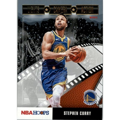 2019-20 Hoops Lights Camera Action Winter #2 Stephen Curry