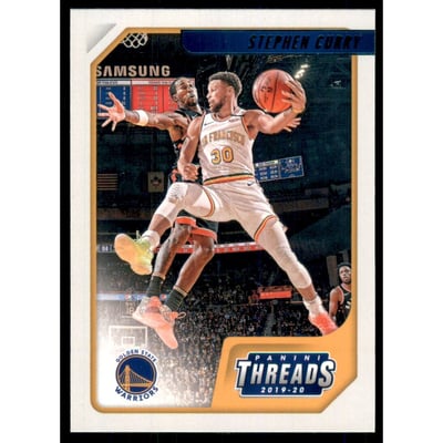 2019-20 Panini Chronicles Teal #79 Stephen Curry/Threads