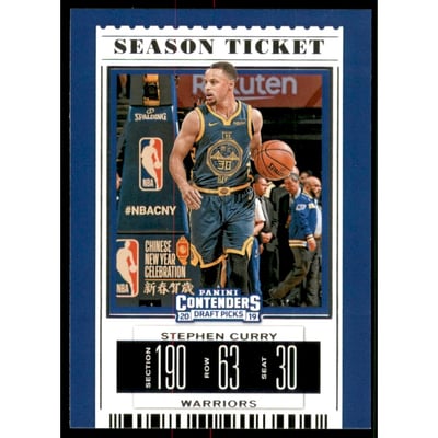 2019-20 Panini Contenders Draft Picks #48 Stephen Curry
