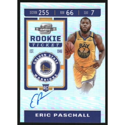 2019-20 Panini Contenders Optic #104 Eric Paschall AU RC