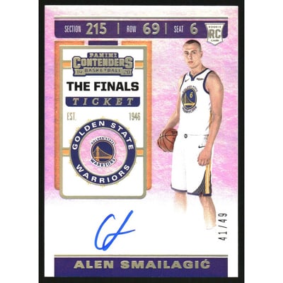 2019-20 Panini Contenders The Finals Ticket #103 Alen Smailagic AU/49
