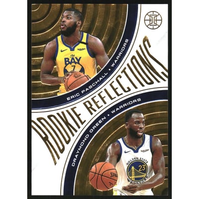 2019-20 Panini Illusions Rookie Reflections Orange #22 Draymond Green/Eric Paschall