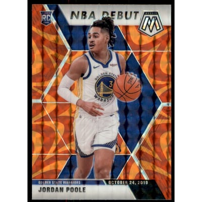 2019-20 Panini Mosaic Mosaic Orange Reactive #261 Jordan Poole