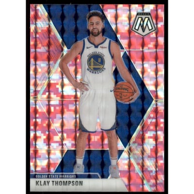 2019-20 Panini Mosaic Mosaic Pink Camo #80 Klay Thompson
