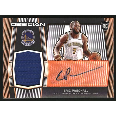 2019-20 Panini Obsidian Electric Etch Orange #201 Eric Paschall JSY AU/50