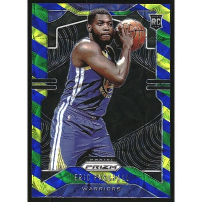 2019-20 Panini Prizm Prizms Choice Blue Yellow and Green #279 Eric Paschall