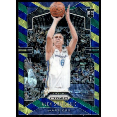 2019-20 Panini Prizm Prizms Choice Blue Yellow and Green #299 Alen Smailagic