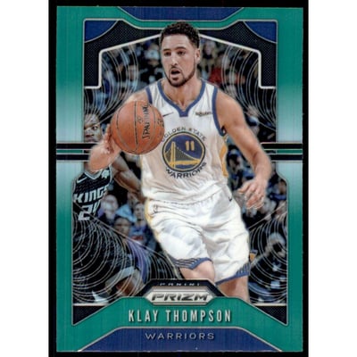 2019-20 Panini Prizm Prizms Green #209 Klay Thompson