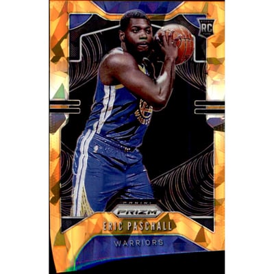 2019-20 Panini Prizm Prizms Orange Ice #279 Eric Paschall