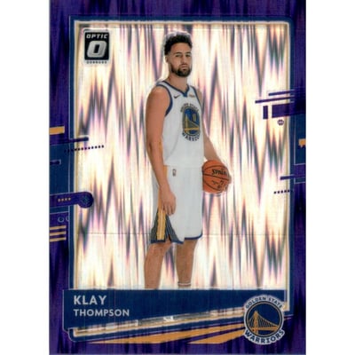 2020-21 Donruss Optic Purple Shock #49 Klay Thompson
