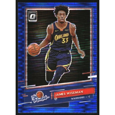 2020-21 Donruss Optic The Rookies Blue Pulsar #2 James Wiseman