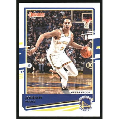 2020-21 Donruss Press Proof Silver #159 Jordan Poole