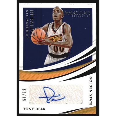 2020-21 Immaculate Collection Heralded Signatures #33 Tony Delk/75
