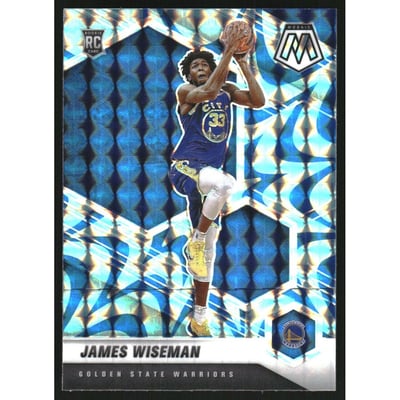 2020-21 Panini Mosaic Mosaic Reactive Blue #205 James Wiseman