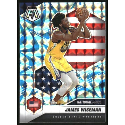 2020-21 Panini Mosaic Mosaic Reactive Blue #260 James Wiseman