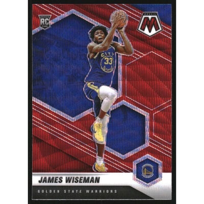 2020-21 Panini Mosaic Mosaic Red Wave #205 James Wiseman