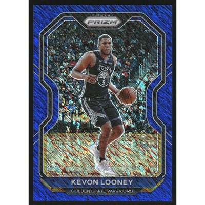 2020-21 Panini Prizm Prizms Blue Shimmer #34 Kevon Looney