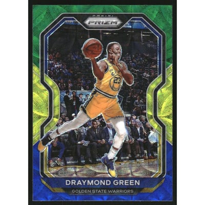 2020-21 Panini Prizm Prizms Choice Blue Yellow and Green #123 Draymond Green