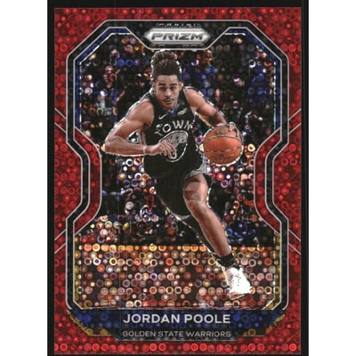2020-21 Panini Prizm Prizms Fast Break Red #147 Jordan Poole