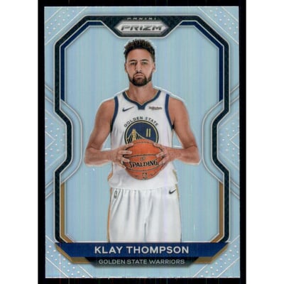 2020-21 Panini Prizm Prizms Silver #87 Klay Thompson