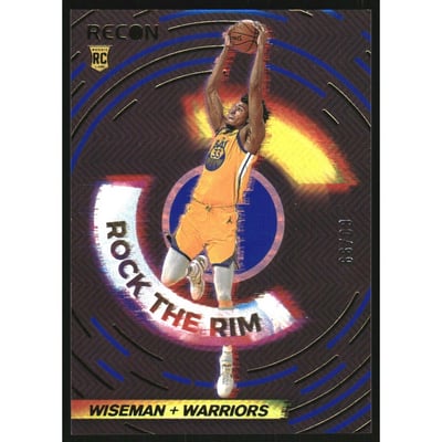 2020-21 Panini Recon Rock the Rim Blue #24 James Wiseman