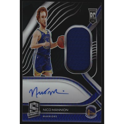 2020-21 Panini Spectra #216 Nico Mannion JSY AU/149 RC