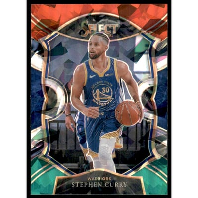 2020-21 Select Prizms Red White Green Ice #57 Stephen Curry
