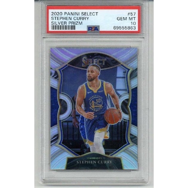 2020 Panini Select Concourse Silver Prizm #57 Stephen Curry 
