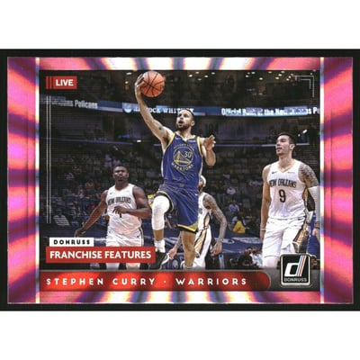2021-22 Donruss Franchise Features Holo Pink Laser #18 Stephen Curry