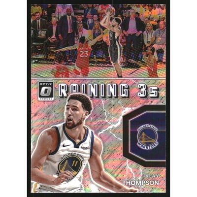 2021-22 Donruss Optic Raining 3s Holo #15 Klay Thompson
