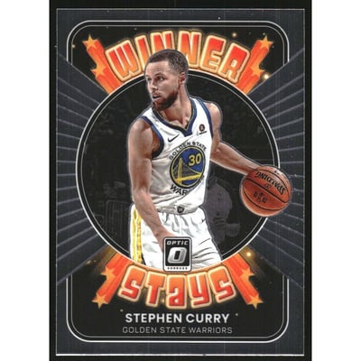 2021-22 Donruss Optic Winner Stays #4 Stephen Curry