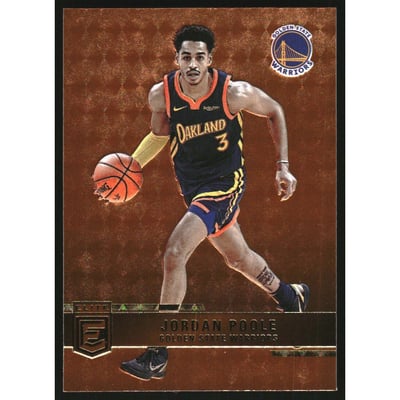 2021-22 Elite Orange #69 Jordan Poole