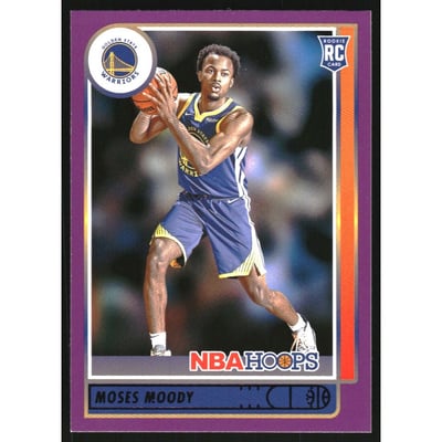 2021-22 Hoops Purple #229 Moses Moody