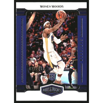 2021-22 Panini Chronicles #413 Moses Moody/Plates and Patches
