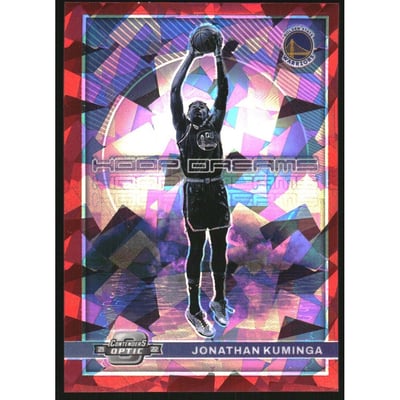2021-22 Panini Contenders Optic Hoop Dreams Red Cracked Ice #8 Jonathan Kuminga